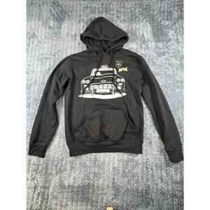 City Fashions Hoodie Boys Small Black New York Taxi Graphic Cotton Fleece Lined